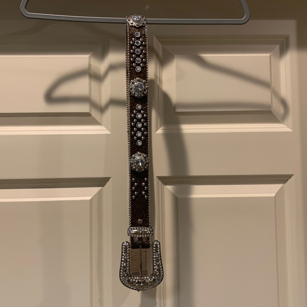 Blazin Roxx Western Bling Belt W/Bling
